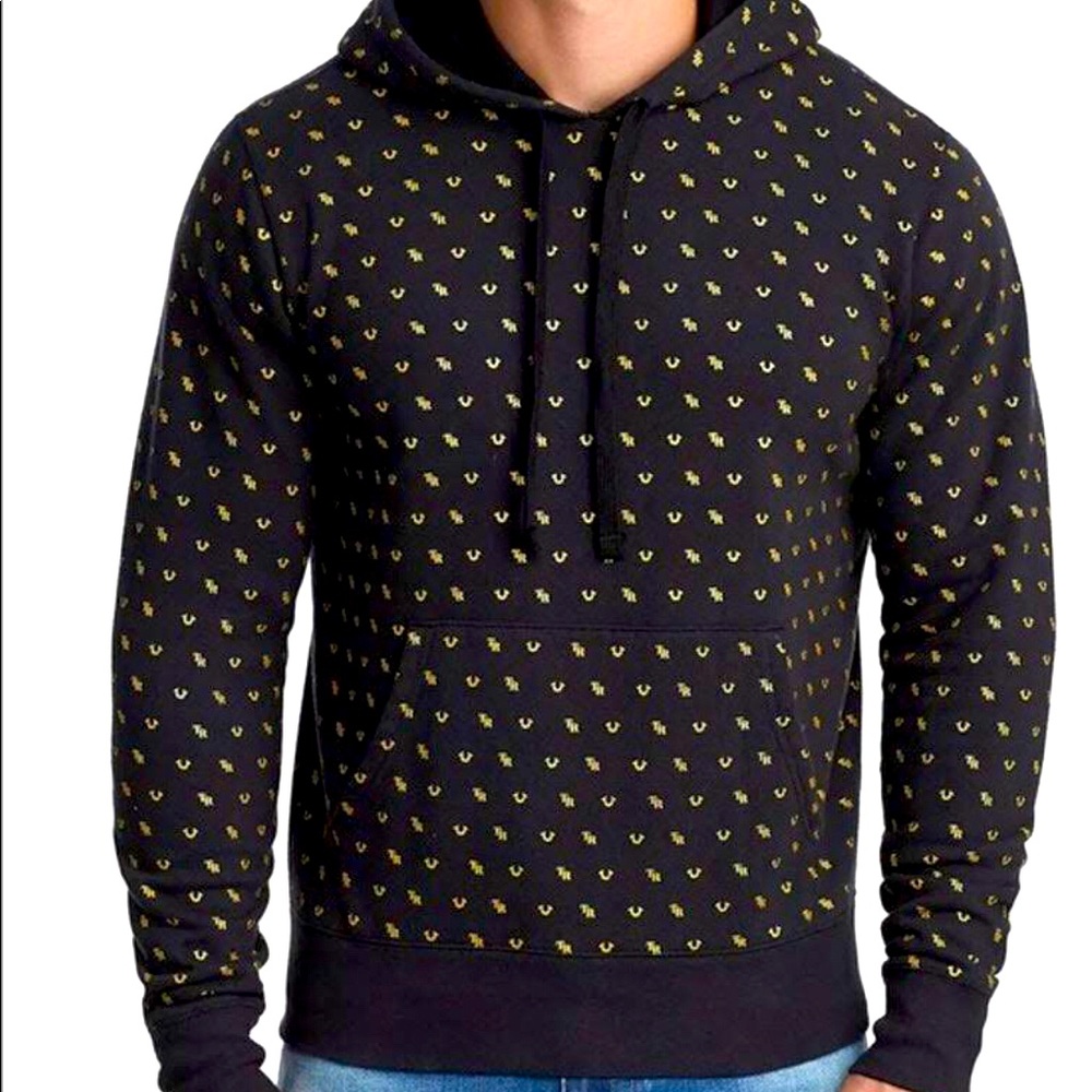 Mens true religion monogram hoodie